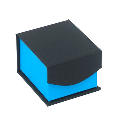 Black Wedding Ring - Blue Tungsten Ring - Blue Wedding Band - Tungsten Carbide Ring