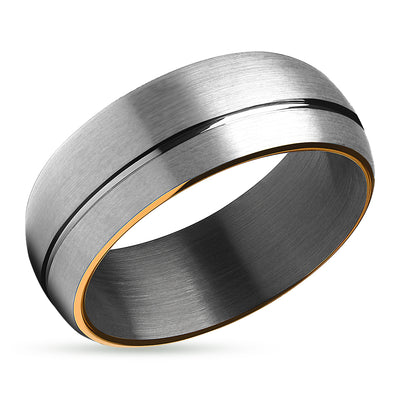 Man's Wedding Ring - Tungsten Wedding Ring - Gunmetal Wedding Ring - Gunmetal