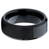 Black Tungsten Ring - Wedding Ring - Black Wedding Band - Tungsten Band - Clean Casting Jewelry