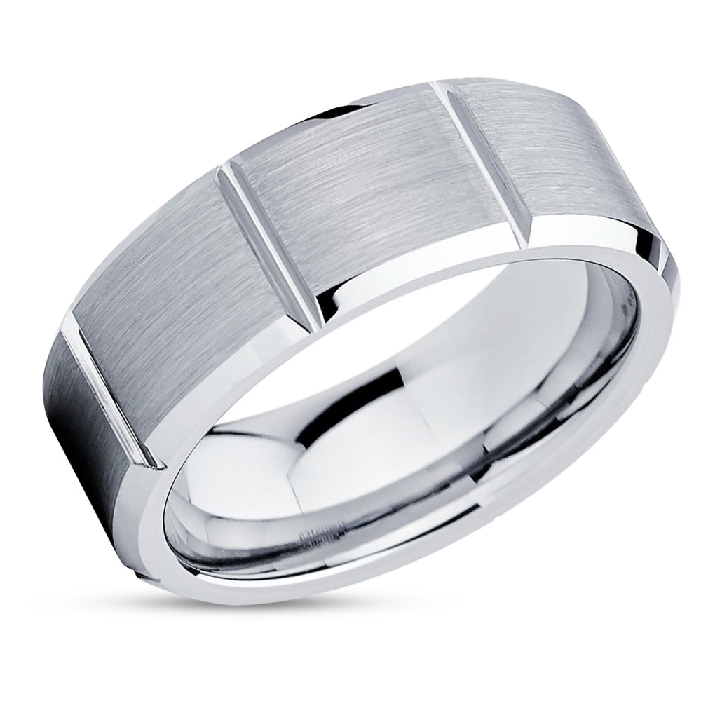 Cobalt Wedding Band - Cobalt Wedding Ring - Brush Cobalt Ring - Cobalt Chrome