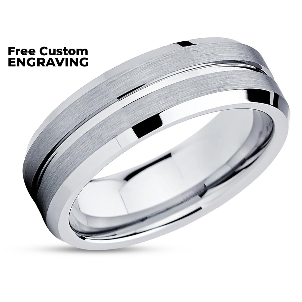 Man's Wedding Ring - 7mm Wedding Band - 9mm Wedding Ring - Tungsten Wedding Band