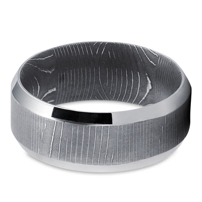 Damascus Wedding Ring - Man's Wedding Ring - Women's Wedding Band - Damascus Ring