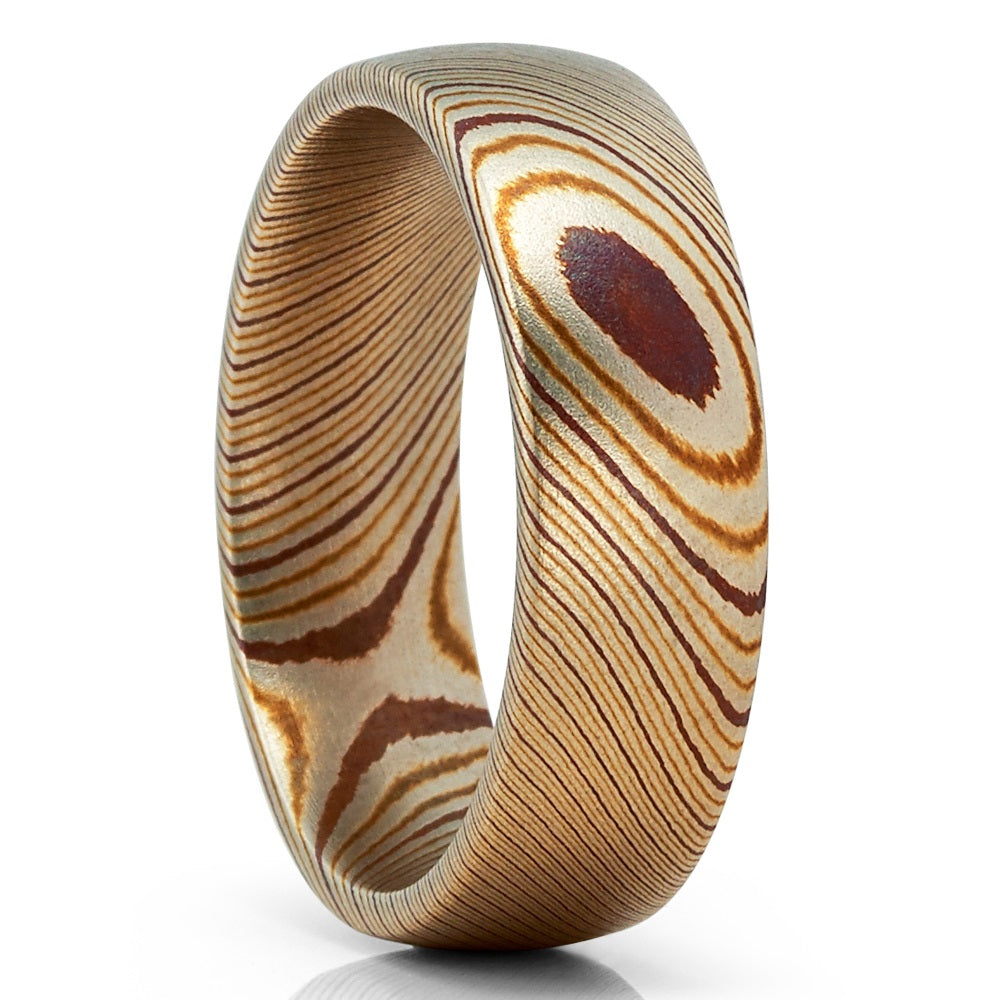 Damascus Steel Wedding Ring - Damascus Steel Ring - Wedding Ring - Wedding Band