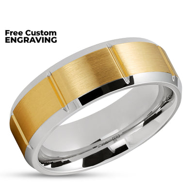 Yellow Gold Wedding Ring - Wedding Ring - Engagement Ring - Anniversary Ring - 14K Gold Ring