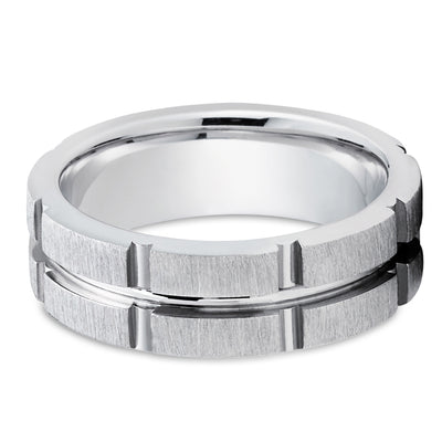 14k White Gold Wedding Ring - Gold Wedding Ring - Man's Ring - Women's Ring - Wedding Band