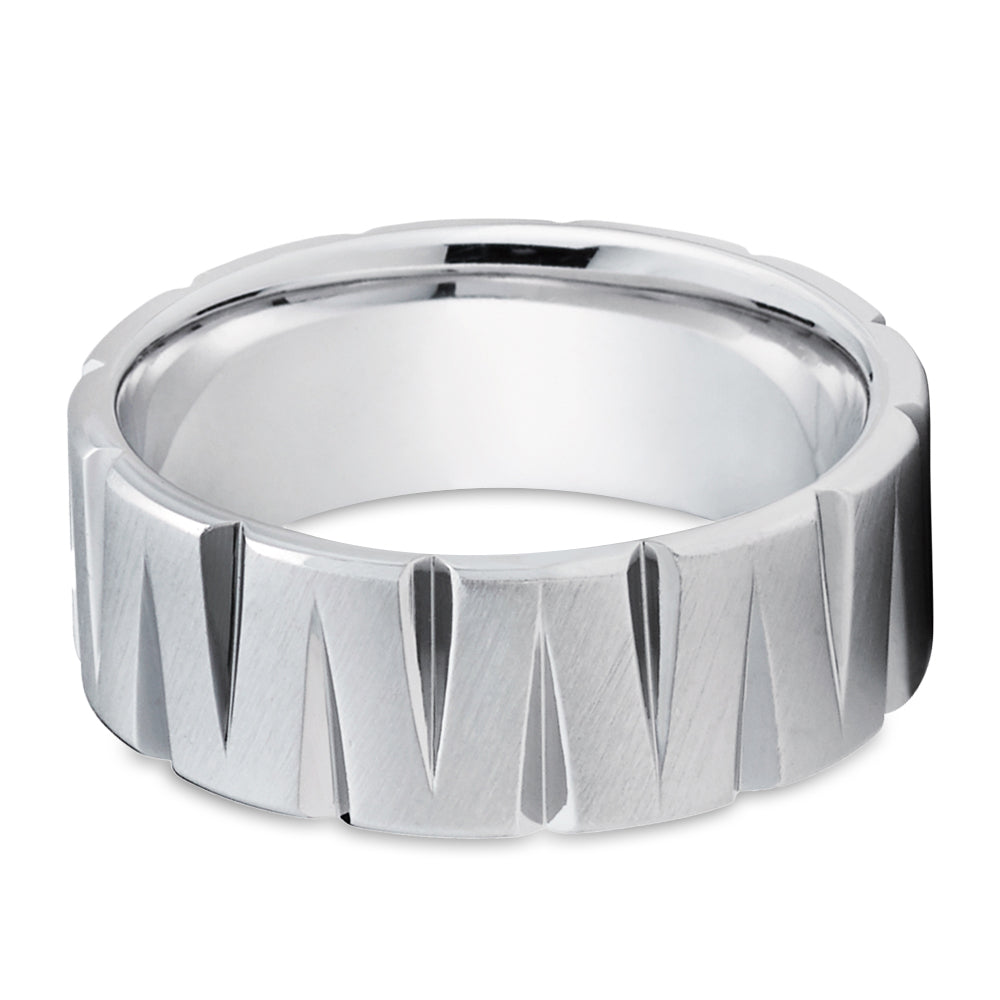 Unique Gold Wedding Ring - White Gold Wedding Ring - Wedding Band - Wedding Ring - 14k Gold