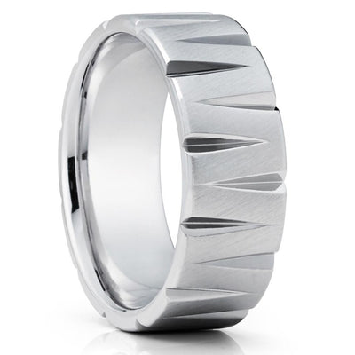 Unique Gold Wedding Ring - White Gold Wedding Ring - Wedding Band - Wedding Ring - 14k Gold