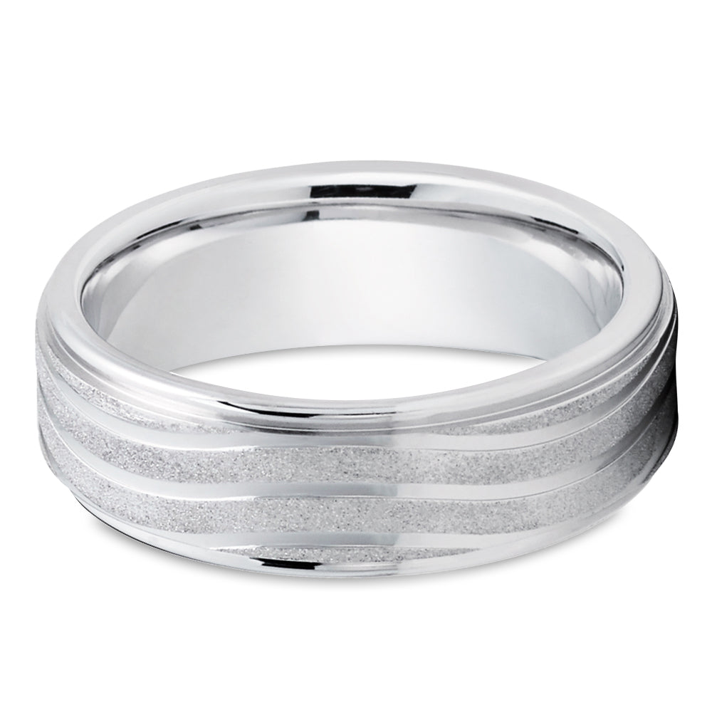 Gold wedding Ring - 14k White Gold Ring - Wedding Band - Anniversary Ring - Engagement Ring