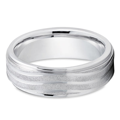 Gold wedding Ring - 14k White Gold Ring - Wedding Band - Anniversary Ring - Engagement Ring