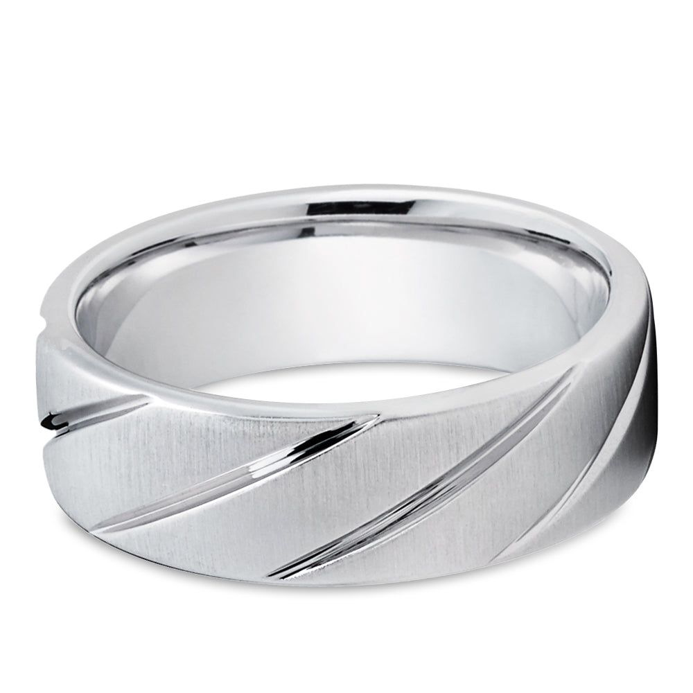 Unique Wedding Ring - 14k Gold Ring - Wedding Band - White Gold Ring - Anniversary Ring