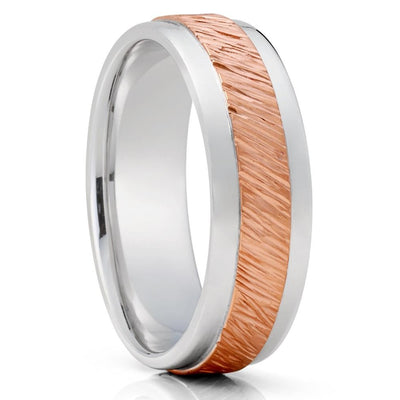 Unique Style Wedding Ring - Gold Wedding Ring - 14k Rose Gold Ring - Engagement Ring