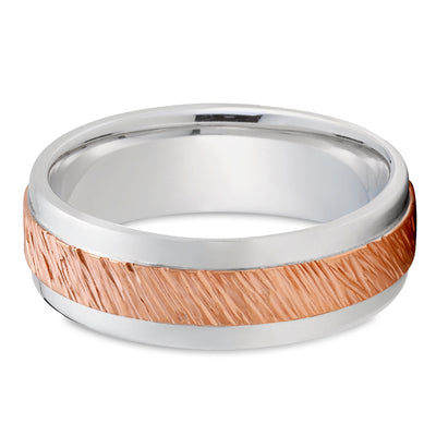 Unique Style Wedding Ring - Gold Wedding Ring - 14k Rose Gold Ring - Engagement Ring