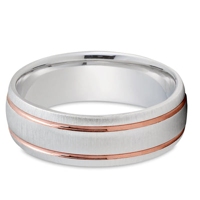 Gold Wedding Ring - White Gold Ring - 14k Rose Gold Ring - 14k Gold Ring - Rose Gold Band