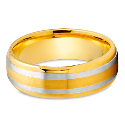 Gold Wedding Ring - Yellow Gold Ring - 14K Gold Ring - Anniversary Ring - Engagement Ring