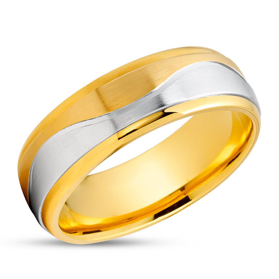 Gold Woman's Wedding Ring - White Gold Ring - Yellow Gold Ring - Engagement Ring - Anniversary