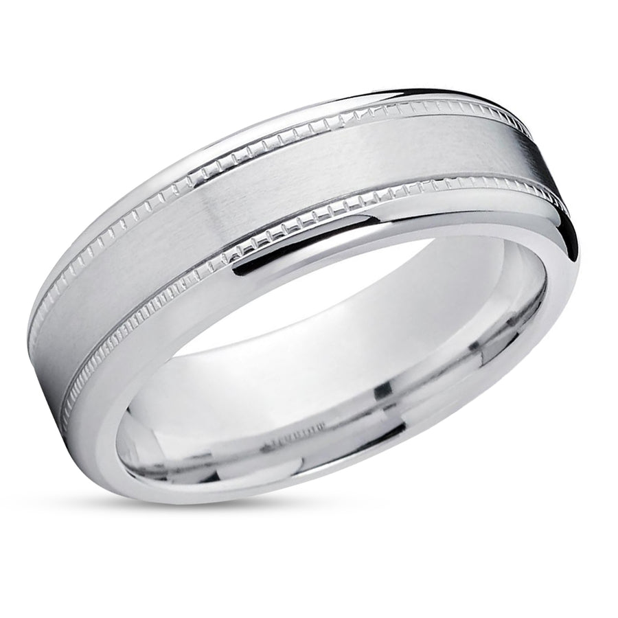 Men's Wedding Band - Titanium - Titanium Wedding Ring - Titanium Band