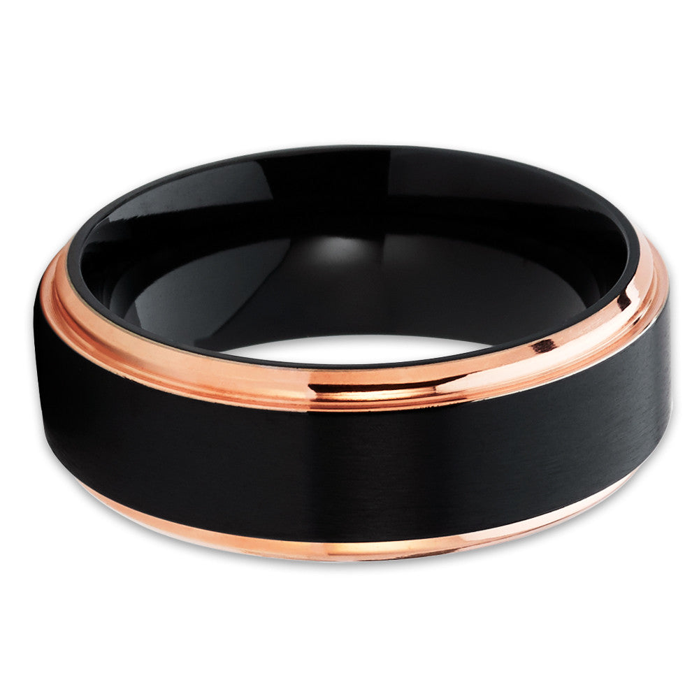 Black Zirconium Ring - Zirconium Wedding Band - Men's Wedding Band - Zirconium Ring