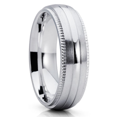 Titanium Wedding Band - Unique Wedding Ring - Men's Wedding Band - Ring - Clean Casting Jewelry