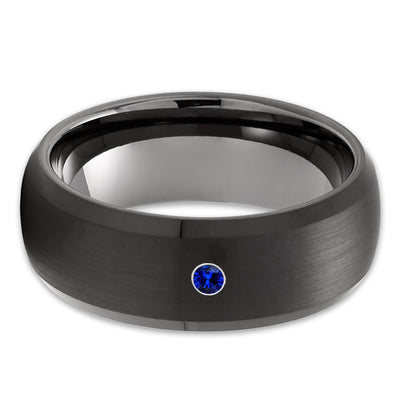 Black Wedding Ring - Gunmetal Wedding Ring - Black Tungsten Ring - Gunmetal Ring - Black Ring