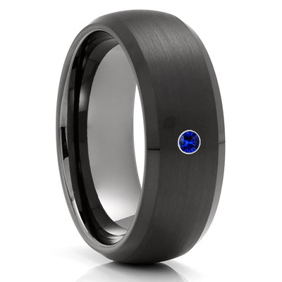 Black Wedding Ring - Gunmetal Wedding Ring - Black Tungsten Ring - Gunmetal Ring - Black Ring