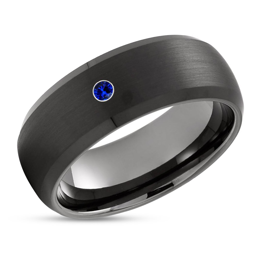 Black Wedding Ring - Gunmetal Wedding Ring - Black Tungsten Ring - Gunmetal Ring - Black Ring