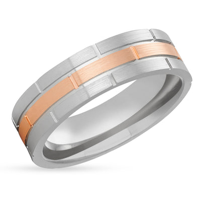 Gold Wedding Band - Rose Gold Wedding Band - Gold Wedding Ring - 14k Rose Gold Wedding Ring