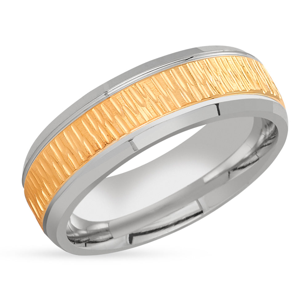 Yellow Gold Ring - 14k White Gold Wedding - Anniversary Ring - Engagement Ring - Man & Women
