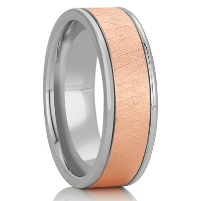 Rose Gold Wedding - White Gold Wedding Ring - 14k Gold Wedding Ring - Rose Gold Ring