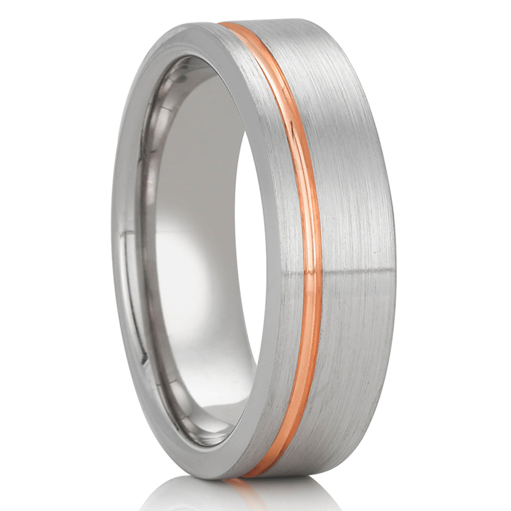 White Gold Wedding Band - 14k Gold Wedding Ring - Rose Gold Wedding Band - Man's Ring - Woman' Ring