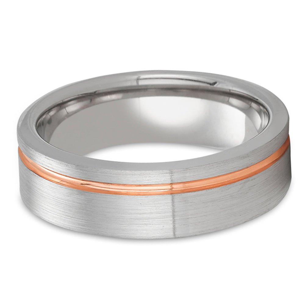 White Gold Wedding Band - 14k Gold Wedding Ring - Rose Gold Wedding Band - Man's Ring - Woman' Ring