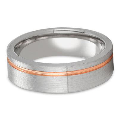 White Gold Wedding Band - 14k Gold Wedding Ring - Rose Gold Wedding Band - Man's Ring - Woman' Ring