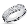 Titanium Wedding Ring - Infinity Wedding Ring - Titanium Wedding Band - Engagement Ring