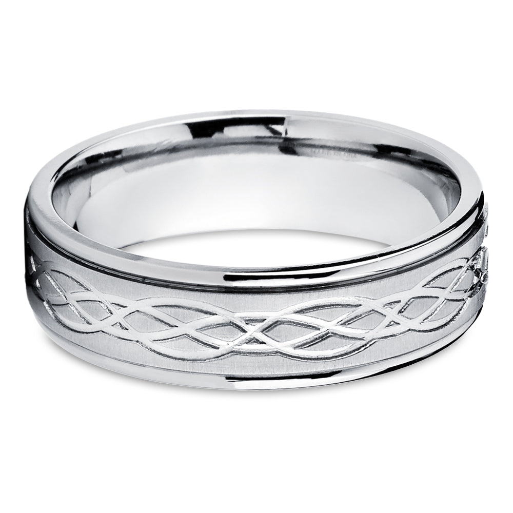 Titanium Wedding Ring - Infinity Wedding Ring - Titanium Wedding Band - Engagement Ring