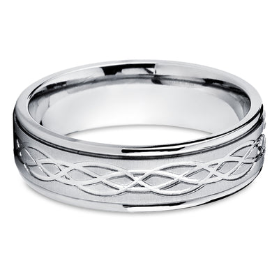 Titanium Wedding Ring - Infinity Wedding Ring - Titanium Wedding Band - Engagement Ring