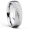 Baseball Wedding Band - Titanium Ring - Baseball Ring - Titanium Wedding Band - Clean Casting Jewelry