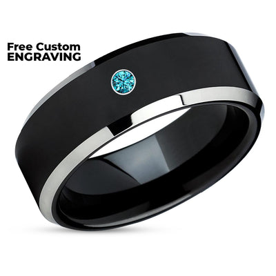 Black Tungsten Wedding Ring - Black Wedding Ring - Tungsten Wedding Ring - Black Ring