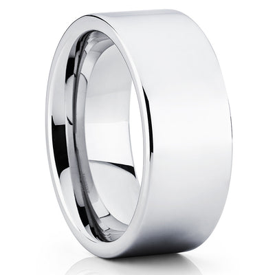 Men's Tungsten Wedding Band - Silver Tungsten Ring - Silver Tungsten Ring - Clean Casting Jewelry