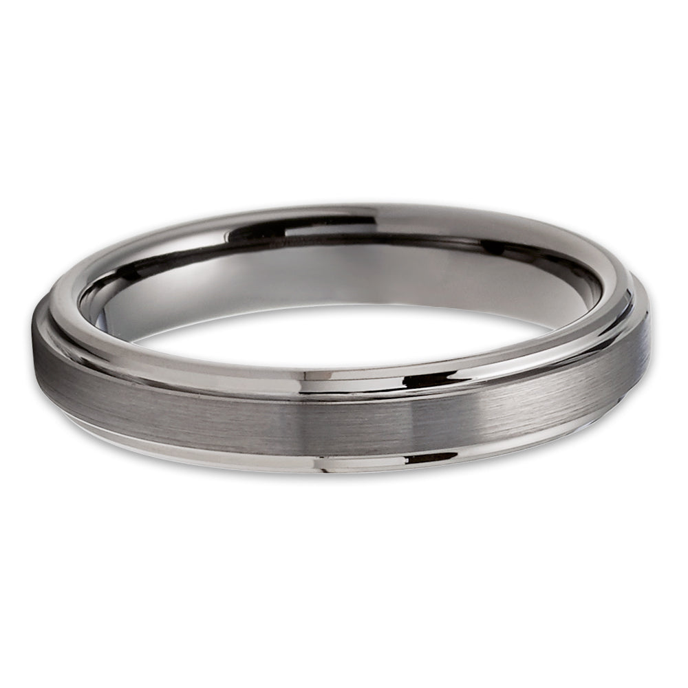 Gunmetal Wedding Ring - Tungsten Wedding Ring - Gunmetal Wedding Band - Ring
