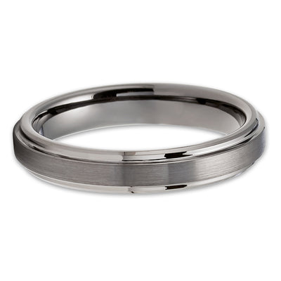 Gunmetal Wedding Ring - Tungsten Wedding Ring - Gunmetal Wedding Band - Ring