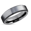 Gunmetal Wedding Ring - Black Wedding Band - Gray Tungsten Ring - Engagement Ring