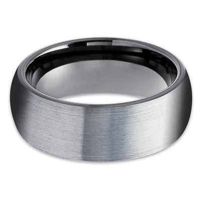 Gunmetal Wedding Ring - Black Tungsten Ring - Tungsten Wedding Band - Black Ring