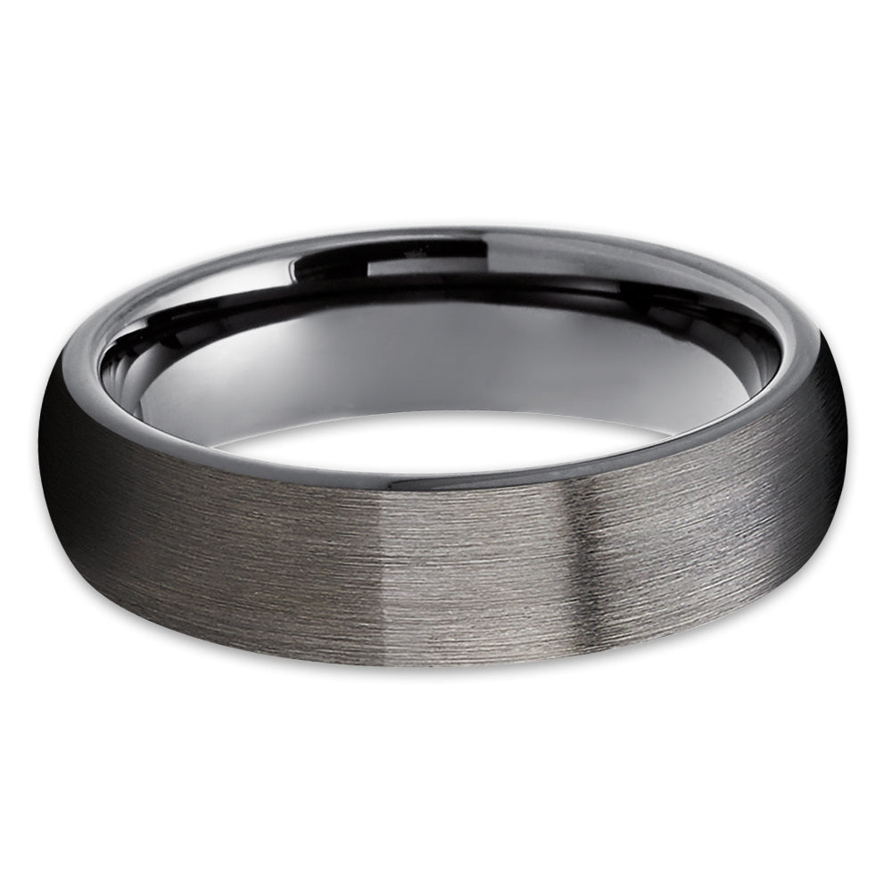 Gunmetal Wedding Ring - Gunmetal Wedding Band - Tungsten Wedding Ring - Wedding Ring