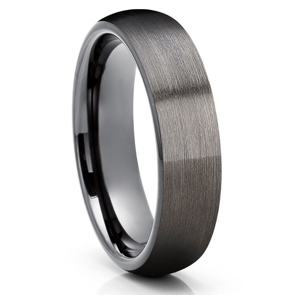 Gunmetal Wedding Ring - Gunmetal Wedding Band - Tungsten Wedding Ring - Wedding Ring
