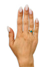 Yellow Gold Solitaire Wedding Ring - Aquamarine Wedding Ring - Solitaire Ring - Anniversary Ring