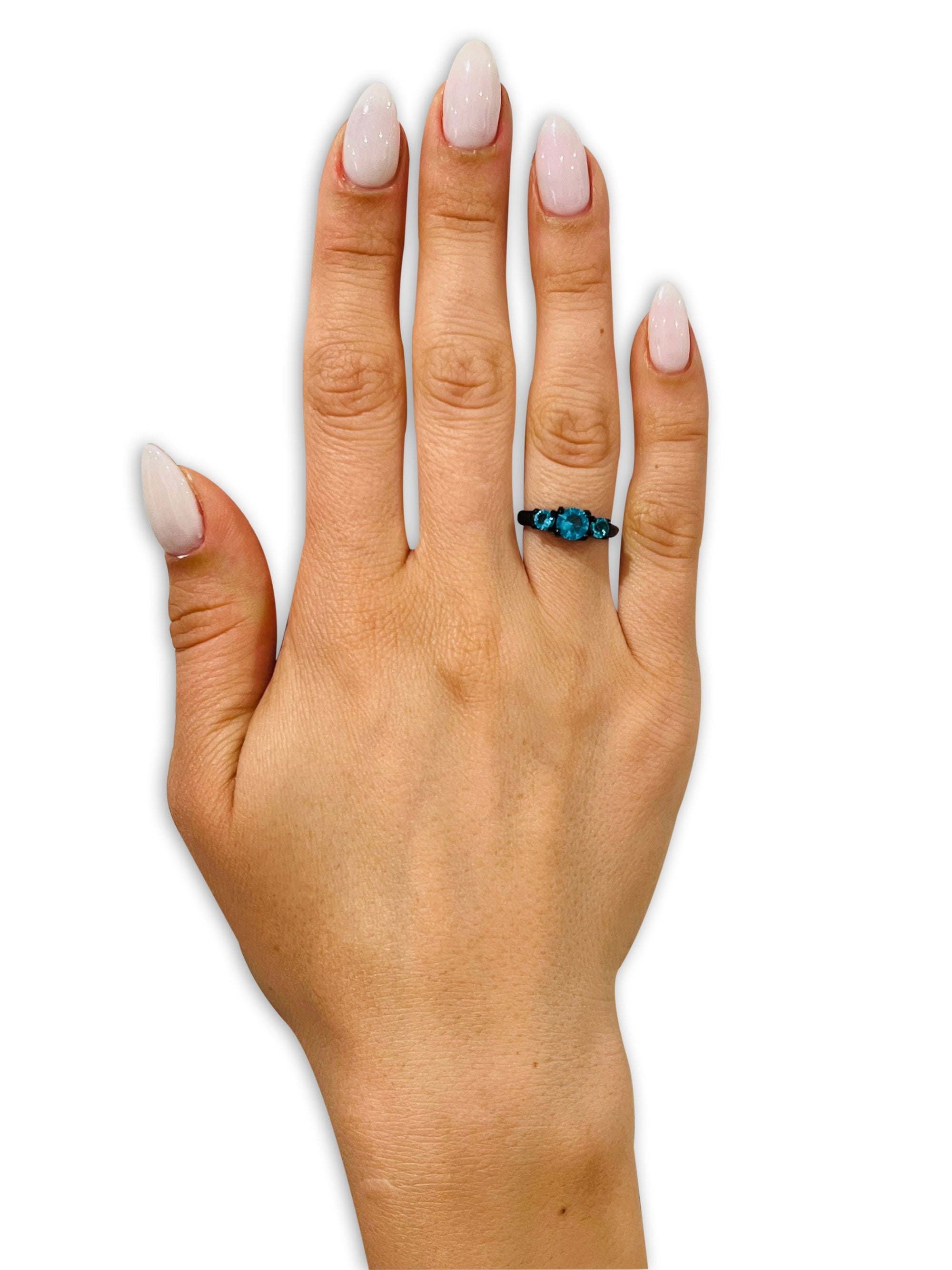 Aquamarine Wedding Ring - Solitaire Ring - Ladies Wedding Ring - Engagement Ring - Anniversary