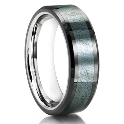 Meteorite Tungsten Ring - Tungsten Wedding Band - Tungsten Carbide - Men's - Clean Casting Jewelry