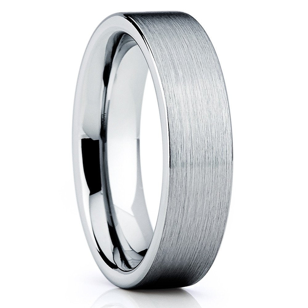 Cobalt Wedding Band - Brush - Silver Cobalt Ring - Cobalt Chrome Ring - Clean Casting Jewelry