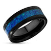 8mm Galaxy Opal Wedding Ring - Blue Opal Ring - 8mm Galaxy Ring - Unisex Ring