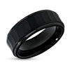 Black Tungsten Wedding Ring - Man's Ring - Tungsten Carbide Ring - Engagement Ring