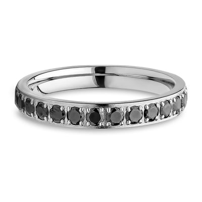 3mm Titanium Wedding Ring - CZ Wedding Ring - Ladies Wedding Ring - Engagement Ring
